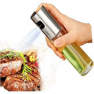 Oil Spray Bottle - Compact, Antiskid, Reusable, Portable Kitchen Oil Dispenser