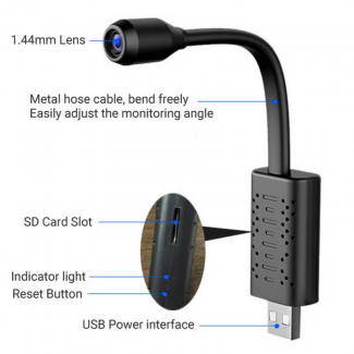 U21 Smart Mini Wireless USB IP Camera HD with AI Human Detection and Micro SD Storage Price in Pakistan | LAPTAB