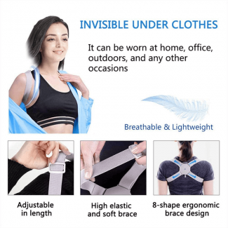 Posture Corrector with Intelligent Sensor and Vibration Reminder for Neck and Back Pain Relief Price in Pakistan | LAPTAB