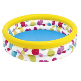 INTEX 3-Ring Baby Pool Sunset Glow Large ? No Inflate, Easy Setup, Backyard Cooling Price in Pakistan | LAPTAB