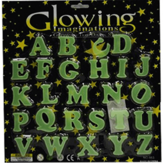 Set of 3 Packs - Night Glowing Radium Alphabets for Kids Rooms