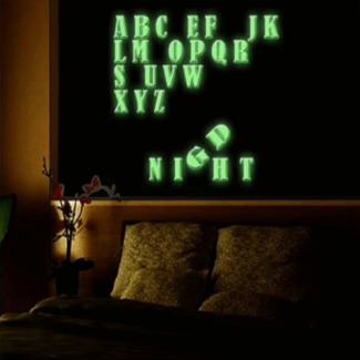 Set of 3 Packs Night Glowing Radium Alphabet Wall Stickers for Kids Rooms Price in Pakistan | LAPTAB