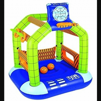 Kid Football Play Set Inflatable with Basketball and Ring Toss, Sturdy Vinyl Price in Pakistan | LAPTAB