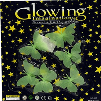 Set of 3 Packs Night Glowing Magic Butterfly Wall Stickers for Kids Rooms Price in Pakistan | LAPTAB