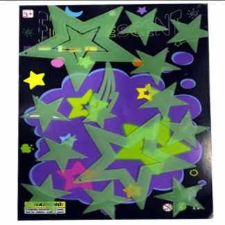 Set of 3 Packs Night Glowing Magic Stars Wall Stickers for Kids' Rooms Price in Pakistan | LAPTAB