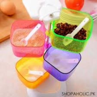 4-Layer 360? Rotating Seasoning Rack with Transparent Boxes for Kitchen Storage Price in Pakistan | LAPTAB