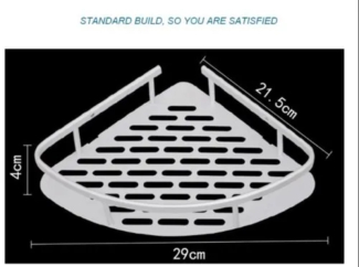 Triangle Magic Sticker Aluminum Corner Rack with Suction Cup, No Drilling Needed Price in Pakistan | LAPTAB