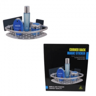 Triangle Magic Sticker Aluminum Corner Rack with Suction Cup, No Drilling Needed Price in Pakistan | LAPTAB