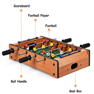 Mini Football Soccer Table Game with 4 Rows and 3 Players per Row for Family Fun Price in Pakistan | LAPTAB
