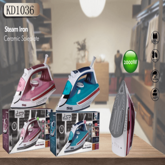 DSP Home Professional Electric Steam Iron with Soft Grip and Ceramic Soleplate Price in Pakistan | LAPTAB