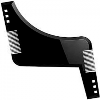 Men Beard Shaping Styling Template Comb - Black