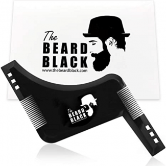 Men Beard Shaping Styling Template Comb - Portable Multifunction Grooming Tool Black Price in Pakistan | LAPTAB