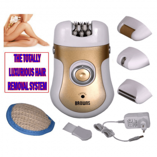 Browns BS-903 4-in-1 Rechargeable Women Epilator for Painless Hair Removal Price in Pakistan | LAPTAB