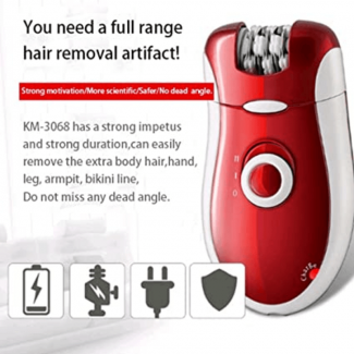 Kemei KM-3068 Epilator with Mini Epilator for Sensitive Areas, Adjustable Speed and Blades Price in Pakistan | LAPTAB