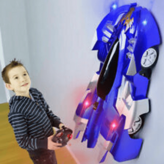 Remote Control Wall Climbing Car Blue & Silver with LED Lights, USB Charging, 2 Modes Price in Pakistan | LAPTAB