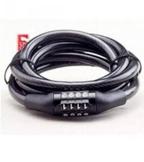 4 Digit Resettable Combination Cable Lock for Bicycle with PVC Coating and ABS Shell Price in Pakistan | LAPTAB
