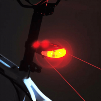 Waterproof Bicycle Tail Light with 5 LED and 2 Laser Safety Beams Price in Pakistan | LAPTAB