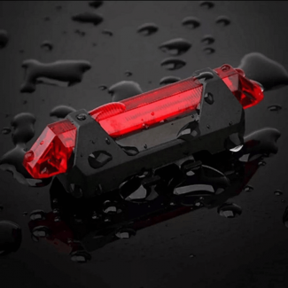 Portable USB Rechargeable Red Bicycle Tail Light with Waterproof Sealing Price in Pakistan | LAPTAB