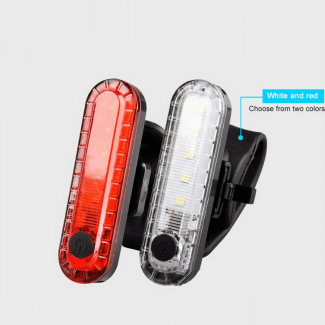 Rechargeable Waterproof Bicycle Rear Tail Light with Four-Speed Modes, Lightweight and Easy to Install