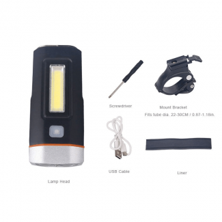 Rechargeable T6 Waterproof LED Bicycle Headlight with Dual Lights and Magnetic Base Price in Pakistan | LAPTAB