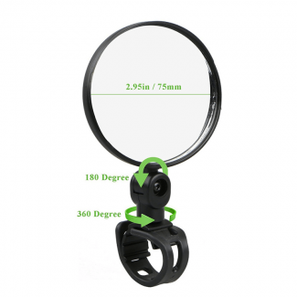 Rear View Bicycle Reflex Mirror with Adjustable Bracket and 7cm Rotatable Lens Price in Pakistan | LAPTAB