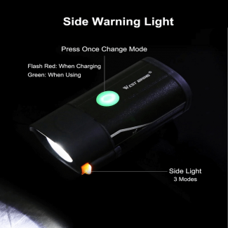 West Biking Rechargeable Bicycle Front Light with 5 Modes, USB Charging, Rainproof Price in Pakistan | LAPTAB