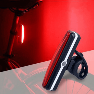 6 Modes Waterproof Bicycle LED Rear Light with USB Charging and Quick Release