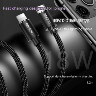 Yesido CA-56 USB Data Cable, Nylon Braided, 3A Fast Charging, High Power Support Price in Pakistan | LAPTAB