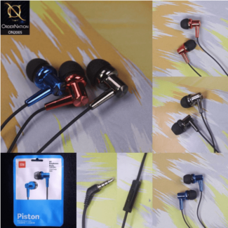 Basic Ultra Deep Bass Piston Style Handsfree Earphones with Tangle-Free Flat Cable and Aluminum Chamber Price in Pakistan | LAPTAB