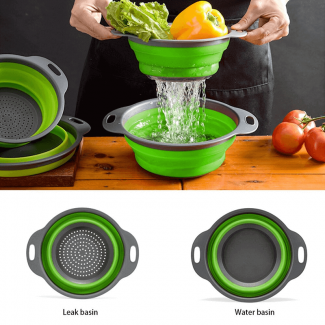 Foldable Silicone Filter Basket with Non-Slip Base, Easy-Grip Handle, Dishwasher Safe Price in Pakistan | LAPTAB
