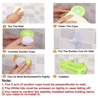Suction Cup Multipurpose Storage Holder ? Tool-Free, Easy Install Bathroom Organizer Price in Pakistan | LAPTAB