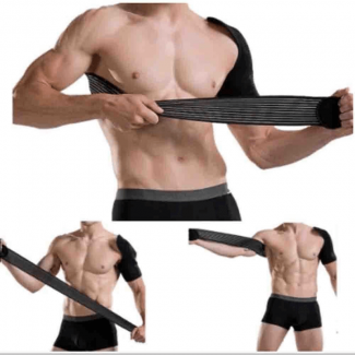 Shoulder Brace Elastic Support for Sprains, Strains, Dislocation, and Arthritis Pain Price in Pakistan | LAPTAB