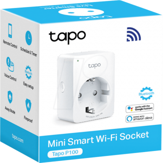 TP-Link Tapo P100 WiFi Smart Plug with Remote, Schedule, Timer, and Voice Control Price in Pakistan | LAPTAB