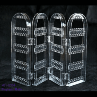 Clear Acrylic Foldable 4-Fold Jewelry Holder Display for Earrings, Bracelets, Necklaces Price in Pakistan | LAPTAB