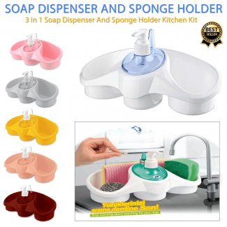 Soap Dispensing Sponge Holder - Durable, Hygienic, Water-Resistant for Soaps and Lotions Price in Pakistan | LAPTAB