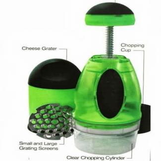 Kitchen Amazing Slap Chopper Manual Food Cutter with 3 Blades, Easy to Clean Price in Pakistan | LAPTAB
