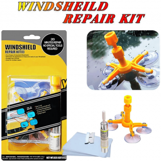 Windshield Repair Kit for Small Cracks, Easy to Use, Long-Lasting Resin, Non-Toxic