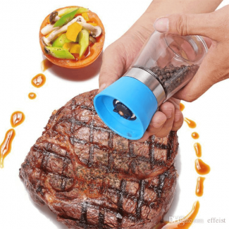 Manual Glass Pepper and Spice Grinder Mill with Adjustable Coarseness and Protective Cap Price in Pakistan | LAPTAB