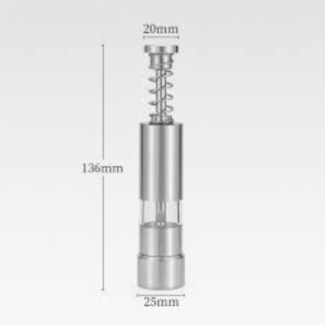 Stainless Steel Handheld Black Pepper Grinder Mill with Ceramic Mechanism Price in Pakistan | LAPTAB