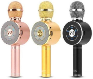 WS-668 Bluetooth KTV Singing Microphone with USB Speaker, TF Card, and U Disk Support Price in Pakistan | LAPTAB