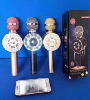 WS-668 Bluetooth KTV Singing Microphone with USB Speaker, TF Card, and U Disk Support Price in Pakistan | LAPTAB