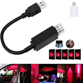 Mini LED Car Roof Star Night Light Projector with 2 OTG USB Plugs and Adjustable Angle Price in Pakistan | LAPTAB
