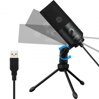 FIFINE K669 Wired USB Microphone with High Sensitivity and Noise Reduction for PC and Laptop