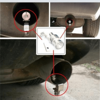 Car Exhaust Pipe Blowoff Valve - Easy Install Turbo Sound Whistle for Vehicles