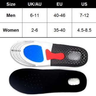Silicone GEL Insoles Orthotic Arch Support with Anti-Slip Honeycomb Design and Shock Absorption Padding Price in Pakistan | LAPTAB