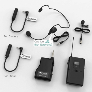 FIFINE USB Wireless Microphone System with Headset and Lavalier, UHF Band Price in Pakistan | LAPTAB