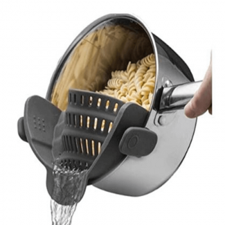 Kitchen Gizmo Snap Strain Silicone Strainer Clip for All Sized Pans, Heat Resistant, Dishwasher Safe Price in Pakistan | LAPTAB