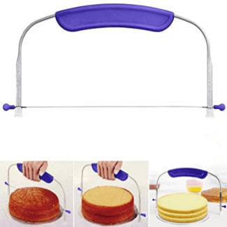 Adjustable Stainless Steel Double Line Wire Cake Layer Slicer for Even Cutting Price in Pakistan | LAPTAB