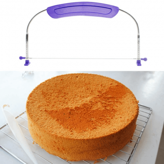 Adjustable Stainless Steel Double Line Wire Cake Layer Slicer for Even Cutting Price in Pakistan | LAPTAB