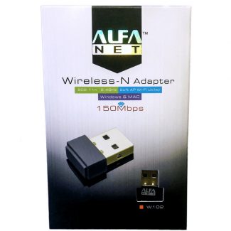 W102 Alfa Wireless-N Adapter 150mbps (Orignal)